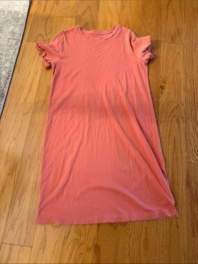 a new day Coral Crewneck Short-Sleeve Midi Dress